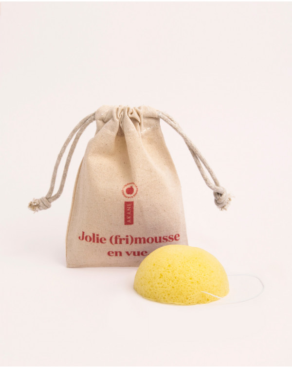 Eponge Konjac Citron - pores dilatés, teint brouillé